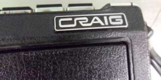 Craig 2629 Electronic Tape Recorder Cassette Player  