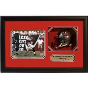   with mini helmet in a Shadow Box Frame   Tampa Bay B 