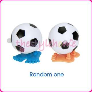 Kids Funny Jump Football Wind Up Toy Party Game Supply  