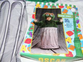 Jim Henson Sesame Street Oscar the Grouch Trash Can Costume Child 