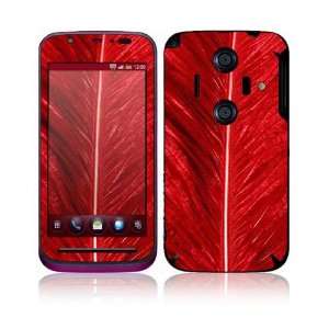 Sharp Aquos IS12SH Decal Skin Sticker   Red Feather
