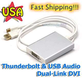   Display Port & USB to Dual Link DVI cable adapter for mac pro  