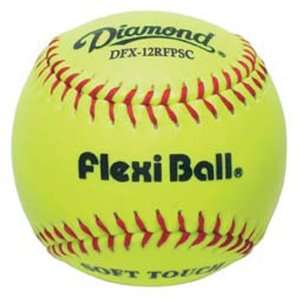   12RFPSC Flexiball 12 Softballs OPTIC YELLOW (DOZEN)