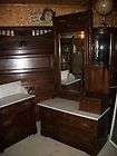 walnut three piece victorian bedroom set in eastlake manner with