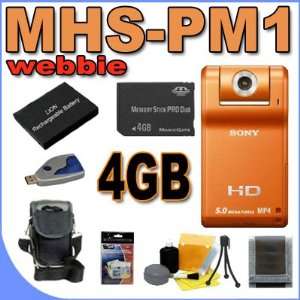  Sony Webbie MHS PM1 HD Camcorder (Orange) 4GB BigVALUEInc 