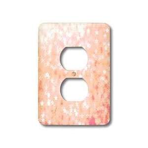     Peach Light Stars   Light Switch Covers   2 plug outlet cover