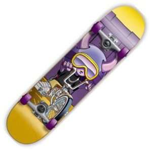  Speed Demons Lowrider Gold/Purple Complete Skateboard (7 