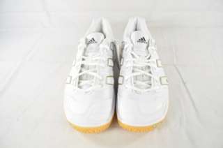 Adidas Womens Stabil 7 Volleyball 919802 (#1496) WHITE METALIC GOLD 9 