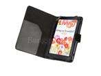  black pu leather case w pen holder for