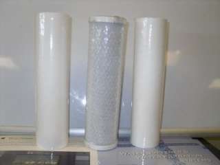 REPLACEMENT WATER FILTERS FOR 5 STAGE REVERSE OSMOSIS SYSTEMS