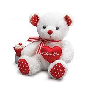  Valentines Day I LOVE YOU Red & White Teddy Bear Plush 