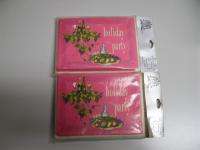 20 Vintage 70s Hot Pink Holiday Party Invitations Cards  