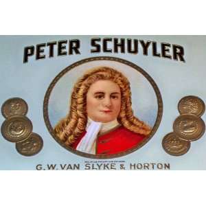  Old Version Peter Schuyler Embossed Inner Cigar Label 