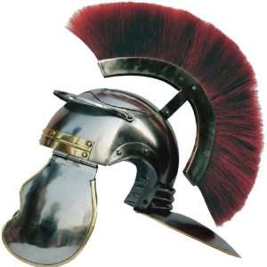 Medieval Roman Trojan Centurion Knight Helmet Passion Armor with Red 
