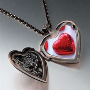  Wrapped Heart Halloween Candy Pendant Necklace Pugster 